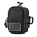 AMYIPO MOLLE Pouch Multi-purpose Compact Tactical Waist Bags Small Utility Pouch (75 Black Pouch with Shoulder Strap)