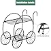 MTFY Iron Plant Stand Garden Cart 2-Tier Flower Pot Display Rack Holding Small Plants, Succulents and Decors for Home Garden, Black (Style-3)thumb 4