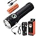 Rofis MR70 CREE XHP70.2 P2 Cool White LED 3500 Lumens Multifunctional Ultra-bright Rechargeable and Dischargeable 26650 Search Flashlight Dual Light Source Tactical Flashlight with 26650 Battery