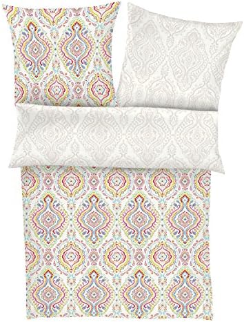 Ibena reversible duvet cover set satin colourful size 80x80 cm / 135x200 cm