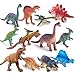 Dinosaur Toys,Plastic Dinos Figures Play Set with Carrying Case,5-7 Inch, Pack of 12