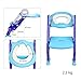 Makone Potty Trainer Seat Adjustable Baby Potty Toilet Ladder Seat with Step Stool Ladder for Todderls Baby