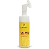 ORGANIC EXTRACT Turmeric Skin Brightening Face Wash – 5 fl oz / 150ml – Daily Moisturizer, Gentle Facial Cleanser for All Skins with Kojic Acid, Vitamin E, and Aloe Vera