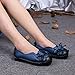 Outdoor Flat Casual Shoes, Tezoo Women's Genuine Leather Loafers - Handmade, Flower Style, Soft, Comfortable