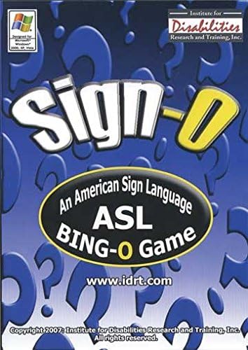 Cicso Independent CD200 Sign-O ASL Bingo Game CD-ROM