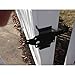 Vinyl Gate Latch Black (for Vinyl, Wood, PVC etc Fencing) Fence Gate Latch w/Mounting Hardware - Gate Latches Have a 90 Degree Bracket Resulting in a Positive Latch to Gate Connection