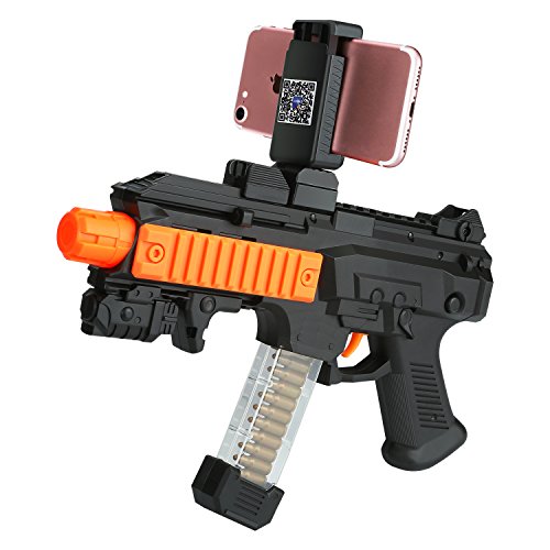 AR Games Gun Intelligent Toys, 360Â°Bluetooth Augmented Reality Game Console 3D AR Games for iPhone Android Smart Phone.(Black)