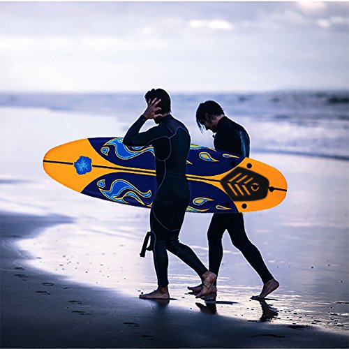 Grande Juguete 6' Surfboard Surf Ocean Beach Foamie Boards Great For All Surfing Skill Levels (Orange)