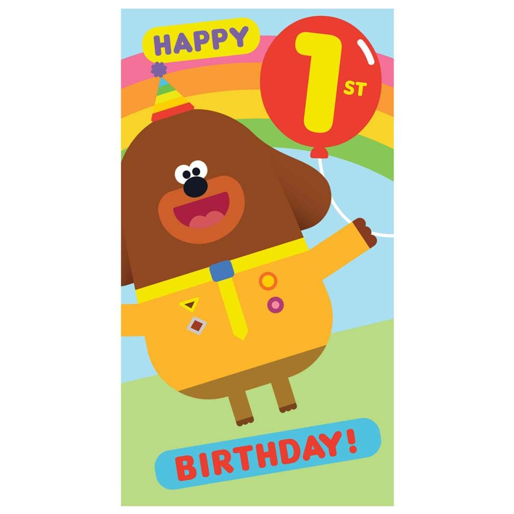 Zippy,Multi,HD009 Hey Duggee Age 1 1st Birthday Card