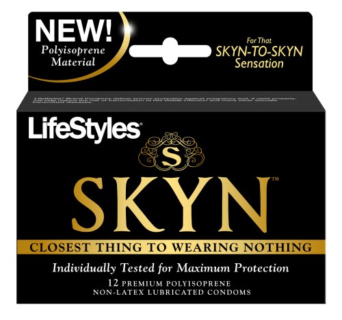 LifeStyles 7312 Skyn Non-latex Condoms, 12-count (pack of 2)