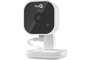 myQ Indoor Plug-in Security Camera Gen 2 – 2K Smart Wi-Fi Camera with Night Vision, Baby and Pet Monitor, Motion Detection an