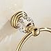 WINCASE Crystal Towel Ring, Gold Towel Holders for Bathrooms, Round Hand Towel Rack Wall Mounted Decorative