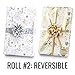 WEVYHFS SPORTS Amkuqzt Red + Silver Reversible Wrapping Paper Set: 4 Rolls (8 Designs) of Premium Gift Wrap (80 sq. ft.) with 30 Coordinated Bows, 2 Spools of Ribbons, and 24 Gift Tags