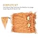 Gimilife Dog Lion Mane, Dog Costume Lion Mane Wig Halloween Costumes for Medium Large Dog with Ears & Tail, Fancy Lion Hair Dog Clothes Holiday Party (M Size,Light Brown)