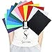 Heat Transfer Vinyl Bundle Iron On HTV Vinyl Sheet Easy Weed - Use With Silhouette Cameo, Cricut or Heat Press Machine for DIY T-shirt, Garments- 12 Colors，12