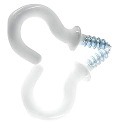 PHITUODA 100Pcs 1/2-Inch Cup Hooks Ceiling