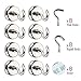 Magnetic Hooks for Cruise Cabins, Home, Office, Classroom, Locker, 40 LB Heavy Duty Neodymium Indoor/Outdoor Magnet Hooks - 8 Pack & 16 Hooks