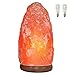 Spantik Heavy 9-13 lbs Himalayan Salt Lamp with Dimmer Switch Cord and wood base 10-11 Inch Height