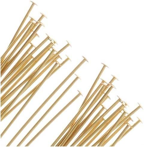 UnCommon Artistry 14K Gold Filled Head Pins 24 Ga. 1.5 Inch (10)