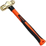 WEDO Brass Ball Peen Hammer with Fiberglass