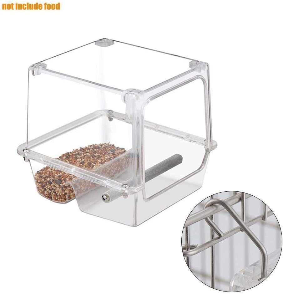 Bird Feeder Transparent Bird Feeder Parrot Automatic Feeder