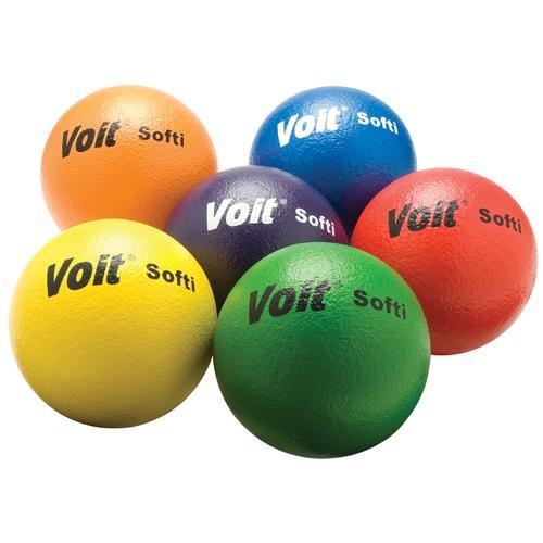 Voit Soft-Low Bounce Tuff Balls 6-1/4-Inch, Pack of 6