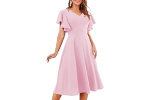 Bridesmay Cocktail Dresses for Women 2024 Wedding Guest Midi Dress with Sleeves Formal Tea Party Dress for Women