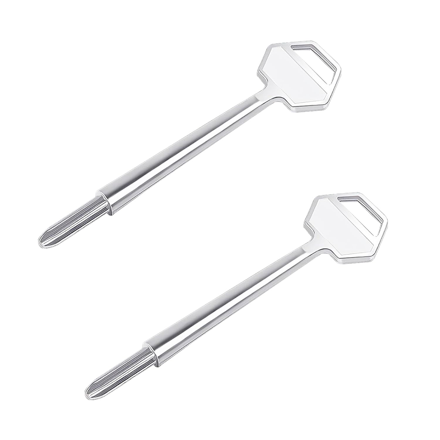 Ctyjia 2 PCS Door Security Rack Bolt Key, Window Key, Zinc Alloy Star Key, Lock Bolt Key for Doors and Windows Locks, Key Length 106mm