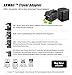 Anwaii Universal Travel Adapter International Travel Plug Adapter- Worldwide Charging Adapter - 2 Smart Power USB Charging Ports for Cell Phone Laptop in EU, UK, US and more than 150 Countries