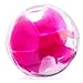 Outward Hound Orbee-Tuff Mazee Interactive Dog Puzzle Toy, Treat Dispensing Slow Feeder Ball, Pink, 4.7-Inch