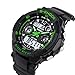 Skmei S Shock Analog and Digital Sports Watch Green Color