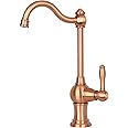 Akicon Copper Kitchen Water Filter Faucet, Brass Body 100% Lead-Free Drinking Water Faucet Fits Most Reverse Osmosis Units or Water Filtration System in Non-Air Gap, Only for Cold Water - Five Years