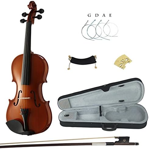 Kinglos PJCJ-1001 1/8 Solid Wood Student Acoustic Violin Fiddle Starter Kit