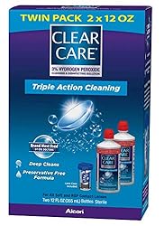 Clear Care Cleaning Solution with Lens Case, Twin