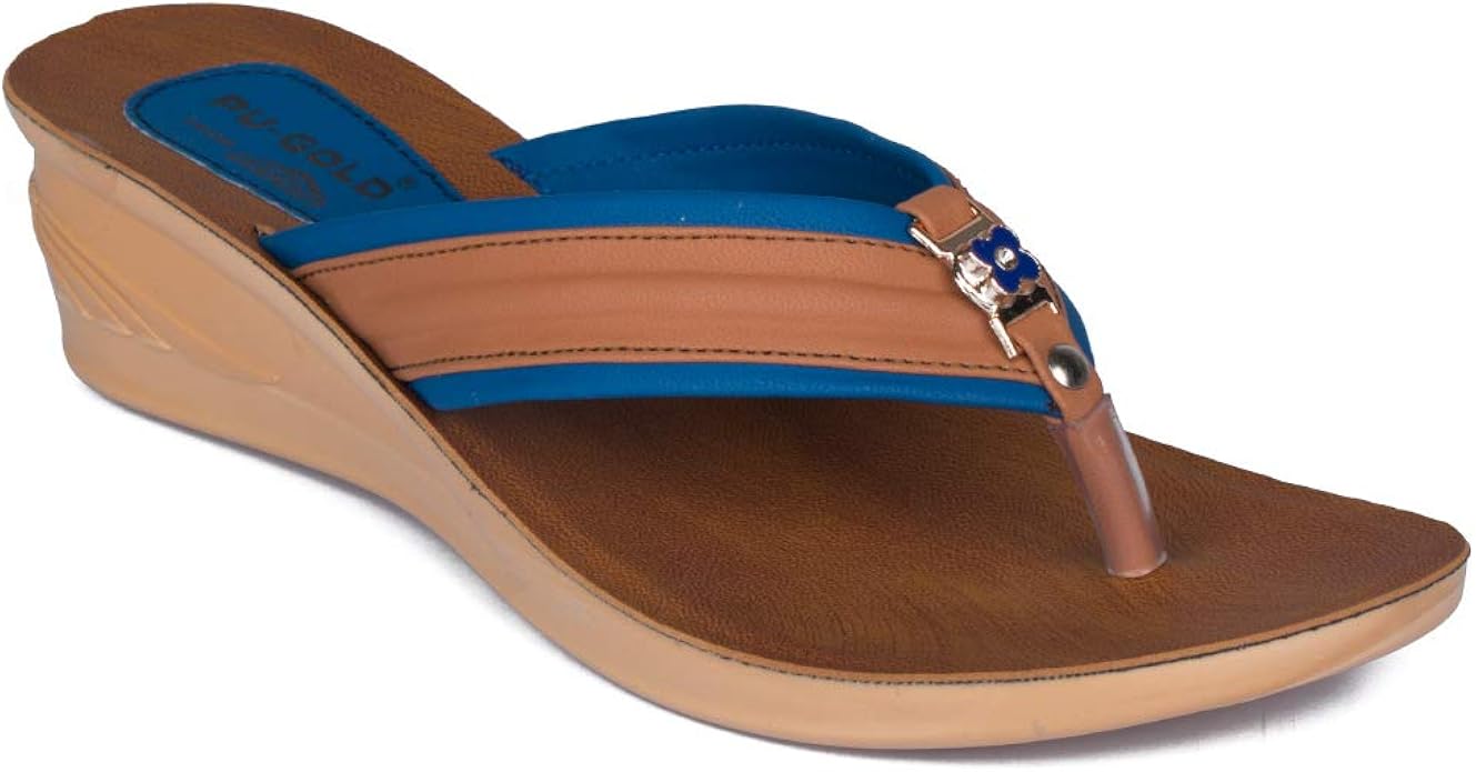 Amazon.com | ASIAN Surbhi-11 Blue Formal Slipper, Casual Slippers, Walking Slippers, Daily 