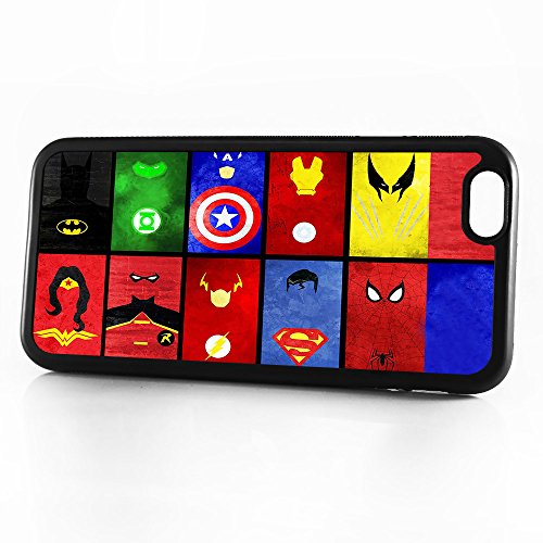 ( For iPhone 6 / iPhone 6S ) Phone Case Back Cover - HOT10874 Superhero Batman Spiderman Wonderwoman Superman HOT10874