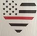 FOVLWYT Tempered Blue Thin Red Line Heart Vinyl Decal for Home or Car - Looks Great on Motorcycles, Laptops, Windows Also Vinyl.