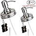 Farmhouse Decor Soap Dispenser Lids for Glass Mason Jar - Bathroom Kitchen Accessories for Mouthwash Lotion Dish Hand Soap or any Liquid (2-Pack No Jars)
