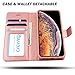 AMOVO [Upgraded] Case for iPhone Xs Max [2 in 1] iPhone Xs Max Wallet Case Detachable [Wireless Charging] [Vegan Leather] iPhone Xs Max Flip Case with Gift Box Package (XSMAX (6.5'') Rosegold)