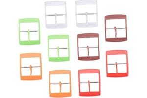 TEHAUX 10pcs Plastic Watch Band Buckles Set Compatible with Swatch 19mm, Replacement Buckle for Watch