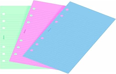 Filofax Personal Ruled Notepaper Fashion Coloured 30 leaves 95x171mm
