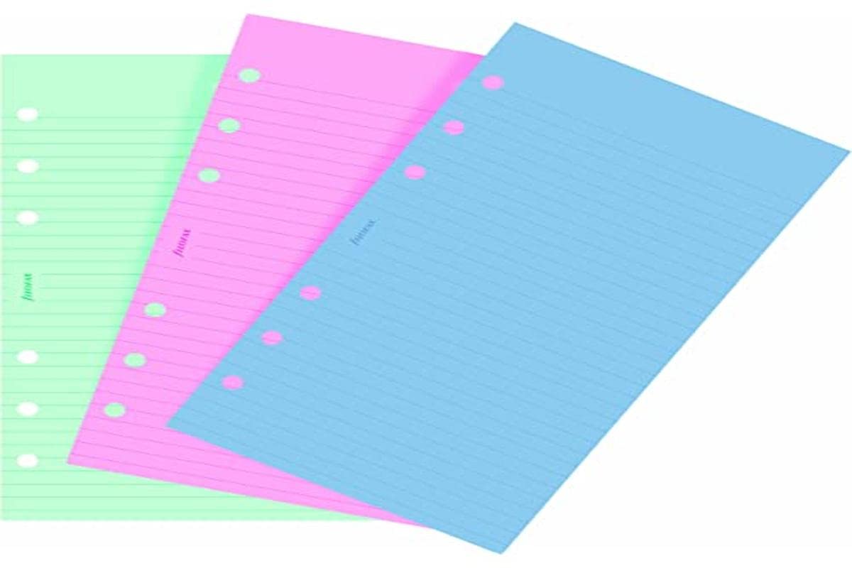 Filofax Personal Ruled Notepaper - Fashion Coloured