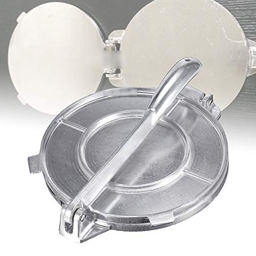 Tortilla Maker, Aluminum Tortilla Press Non-Stick Tortilla Pie Maker Foldable Tortilla Quickly Easily Makes Delicious Tortillas For Cake Breakfast(Silver) - Thumbnail 7