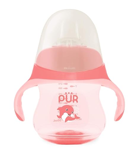 Pur Dolphin Cup with Spout (Pink)