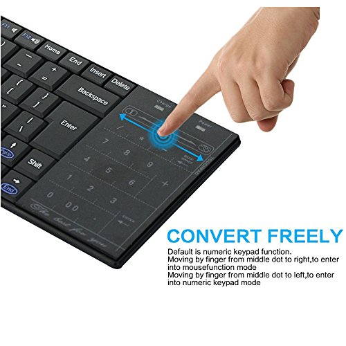 Jozabova 83 key +18 touch key Ultrathin Bluetooth Wireless Keyboard