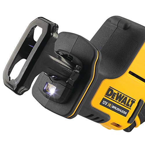 Dewalt 10.8 Volt Akku Kompakt-Säbelsäge DCS312NT (bürstenloser Motor, elektronische Hubzahlregulierung, werkzeugloser… – Bild 4