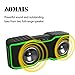 AOMAIS Wireless Bluetooth Speakers with Built-in Microphone and LED Lights (F2-green)