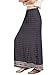 Milumia Women's Boho Vintage Print Pockets A Line Maxi Skirt