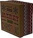 Splendid Designs Christmas Boxes Brown Kraft with Glitter Accents for Gifts, Cookies and Under The Tree, 1 Large Box with 4 Small Boxes Inside, Round and Square minis, Nested (Set of 5)