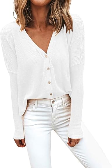 Manadlian Chemisiers Femme Chic Cardigan En Bouton Femmes Mode Top A Manches Longues Chemise Hiver Top Blouse Automne T Shirt Pas Cher T Shirts Tops Et Chemisiers Amazon Fr Vetements Et Accessoires